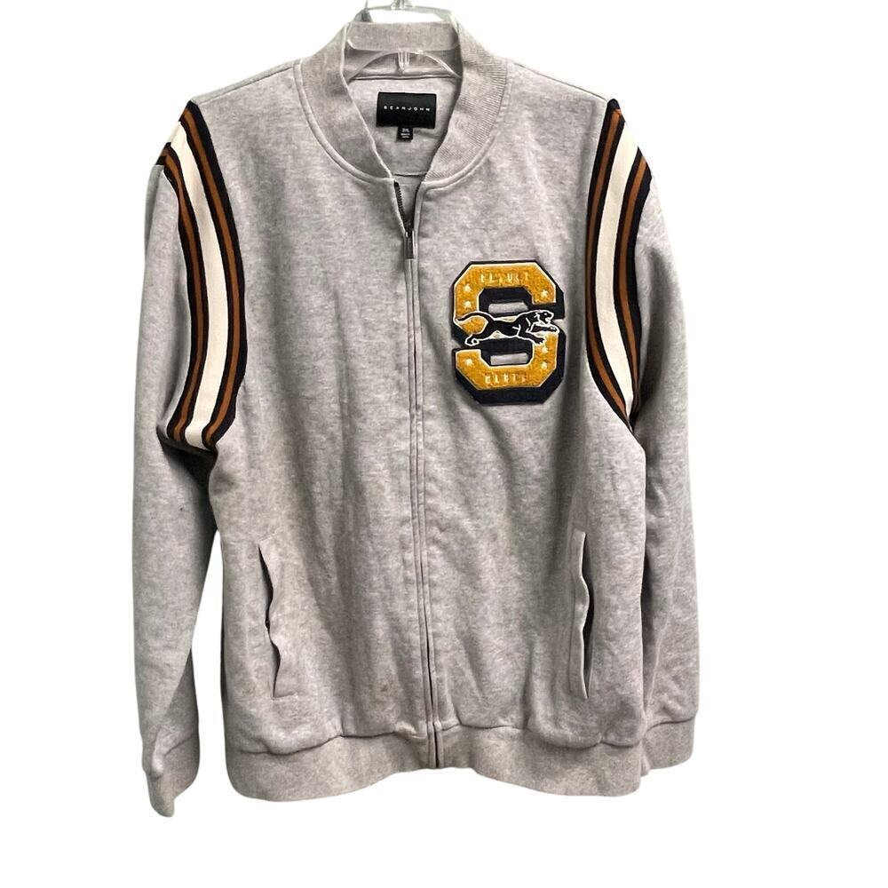 Sean John Varsity Jacket 2XL Full Zip Collegiate Academic Sweatshirt Streetwear